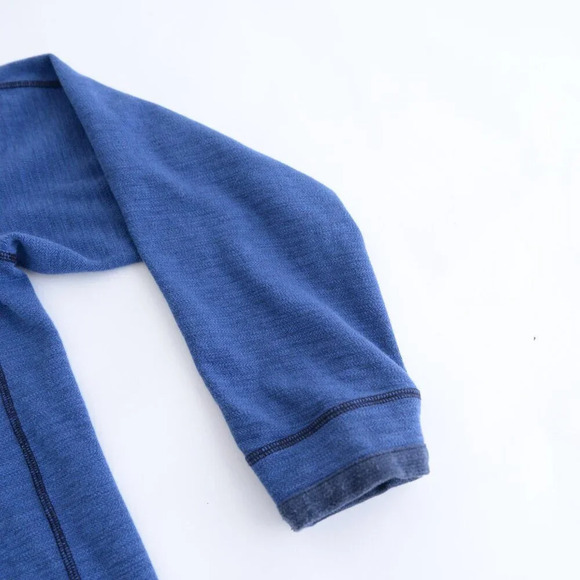 Tommy Bahama New England Patriots Navy Blue Reversible Half Zip Pullover Sweater - Picture 6 of 11